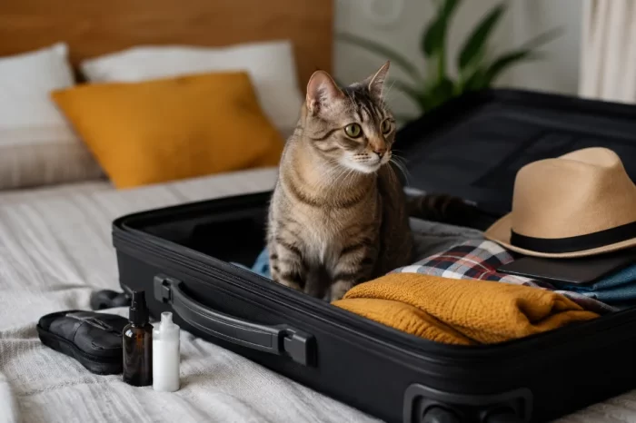 Viaggiare con un gatto