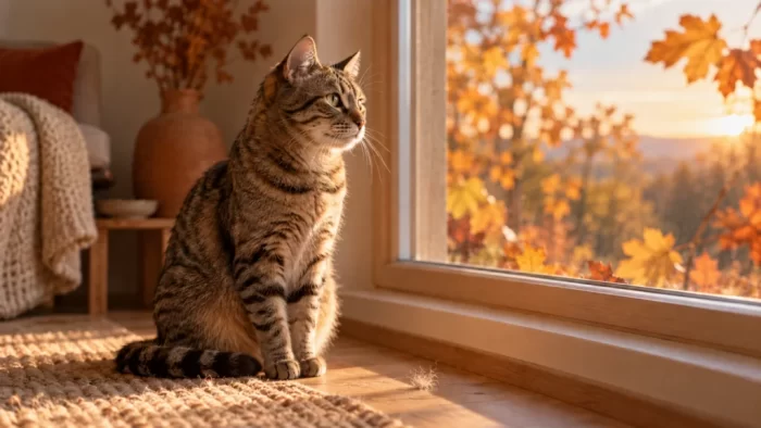 Muda de pelo en gatos en otoño y cómo cuidarlos